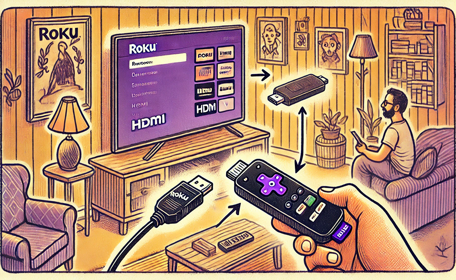 Easy Connection: Roku to TV in Different Rooms