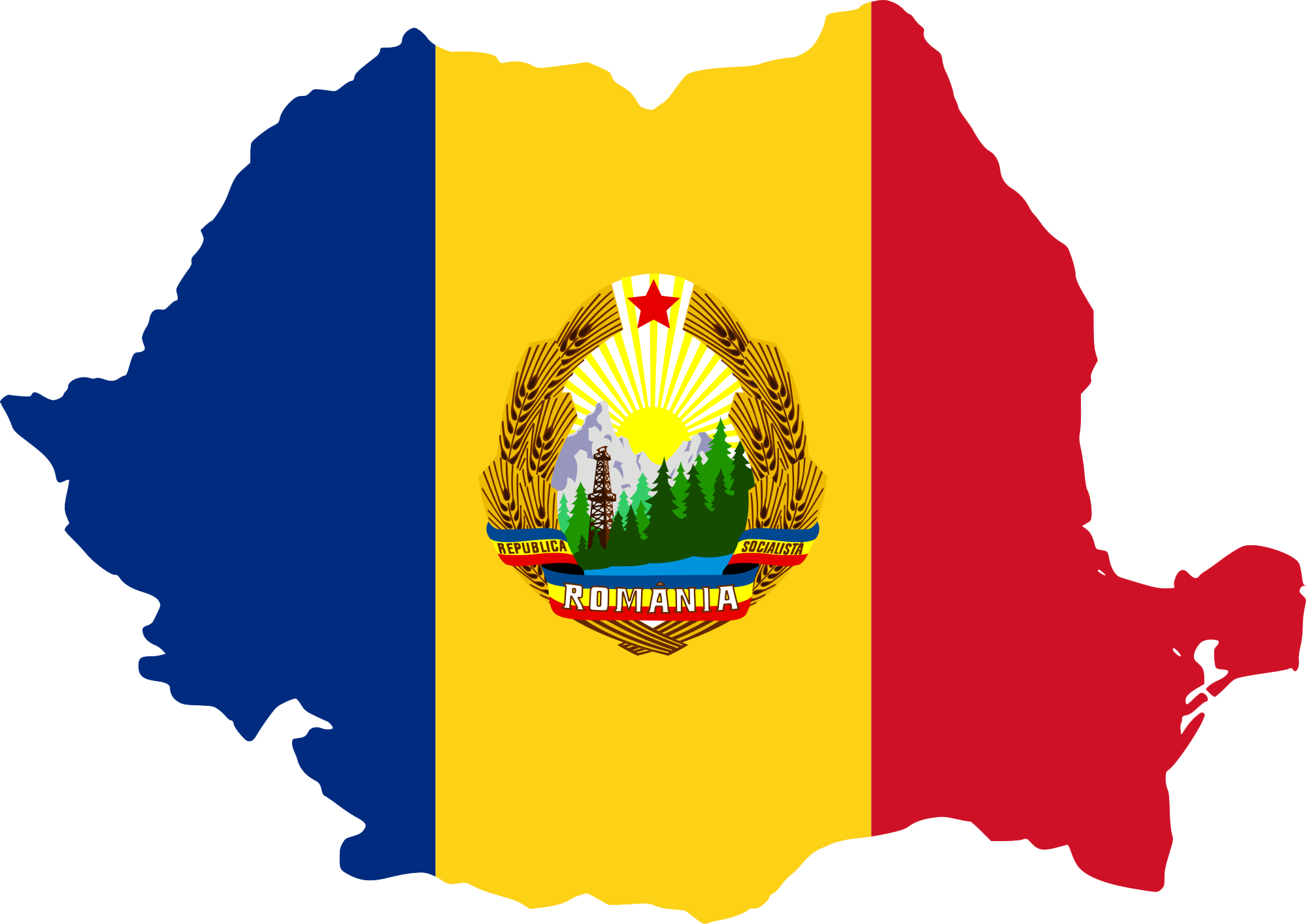 Romania Flag on map 2 - Gen IPTV Subscription High Quality IPTV Service in Romania